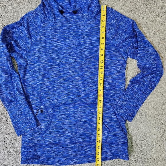Calvin Klein Performance Womens Blue+White Hooded Wicking💧Sweater S - Picture 13 of 14